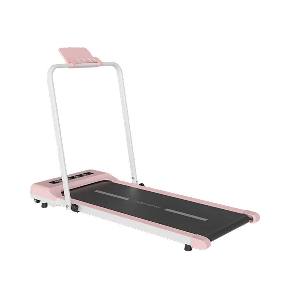FITPRO Folding Treadmill - Quiet 51cm Deck Running Machine, Slim & Easy Storage - Pink