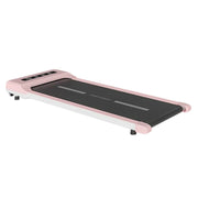 FITPRO Flat Treadmill - Quiet Compact Running Machine, 51cm Wide Deck, Slim Design, Easy Storage, Home Fitness Equipment - Pink