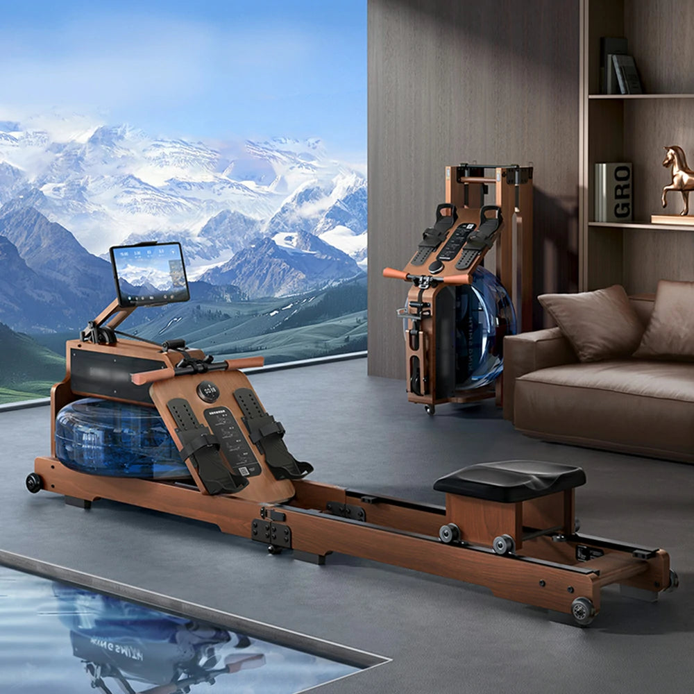 FITPRO Smart Rowing Machine - 32-Level Resistance, Cardio & Strength Training, Compact Foldable Design