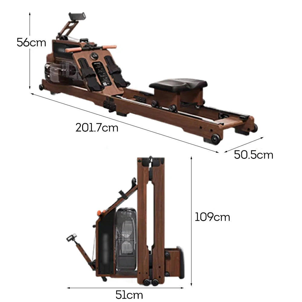 FITPRO Smart Rowing Machine - 32-Level Resistance, Cardio & Strength Training, Compact Foldable Design
