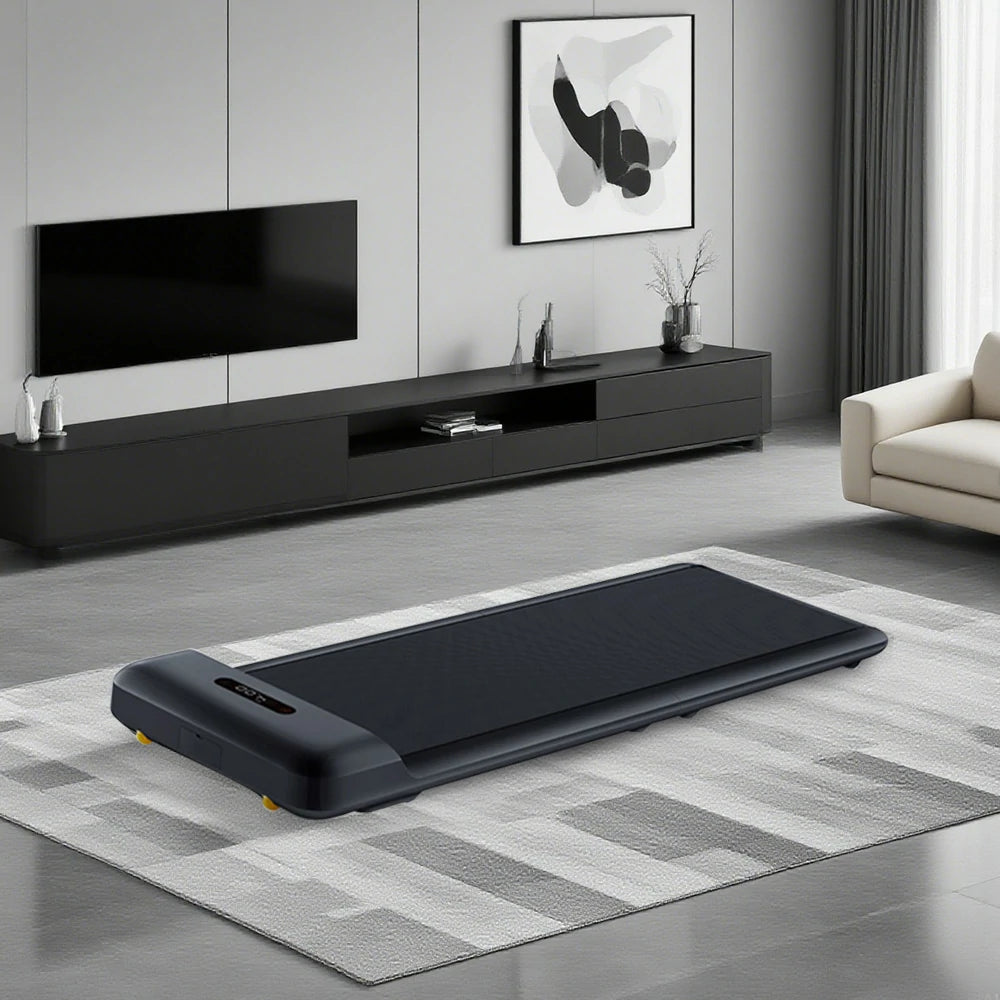 FITPRO Walking Treadmill - Foldable Design, Whisper-Quiet Operation, Sturdy Aluminium Alloy Frame, Compact Home Fitness Machine - Black