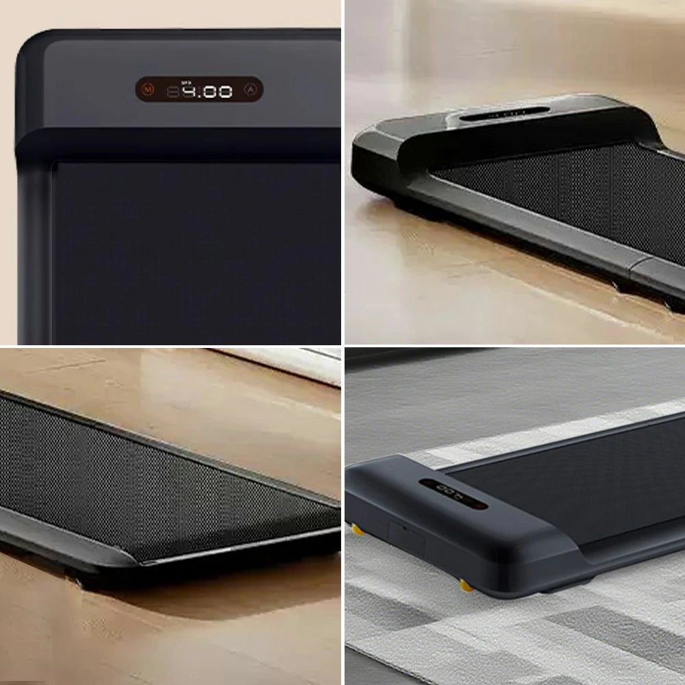 FITPRO Walking Treadmill - Foldable Design, Whisper-Quiet Operation, Sturdy Aluminium Alloy Frame, Compact Home Fitness Machine - Black