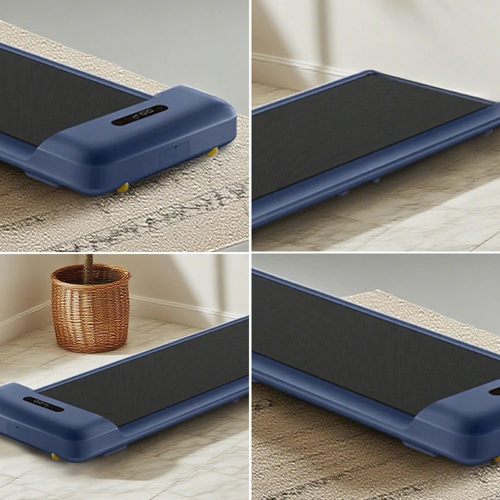 FITPRO Walking Treadmill - Foldable Design, Whisper-Quiet Operation, Sturdy Aluminium Alloy Frame, Compact Home Fitness Machine - Blue