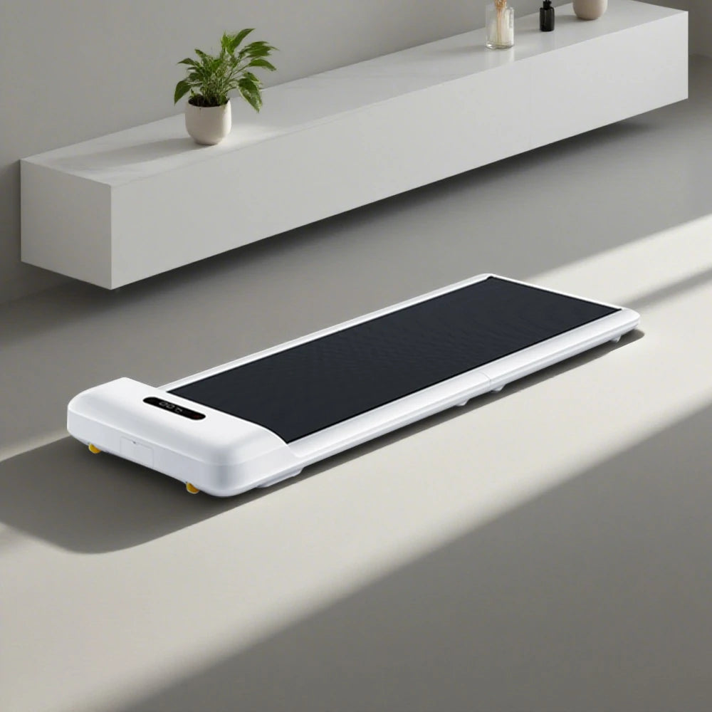 FITPRO Walking Treadmill - Foldable Design, Whisper-Quiet Operation, Sturdy Aluminium Alloy Frame, Compact Home Fitness Machine - White