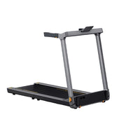 FITPRO Foldable Walking Treadmill - Quiet Operation, Heart Rate Handle, Compact Design for Home Fitness & Exercise  - Black