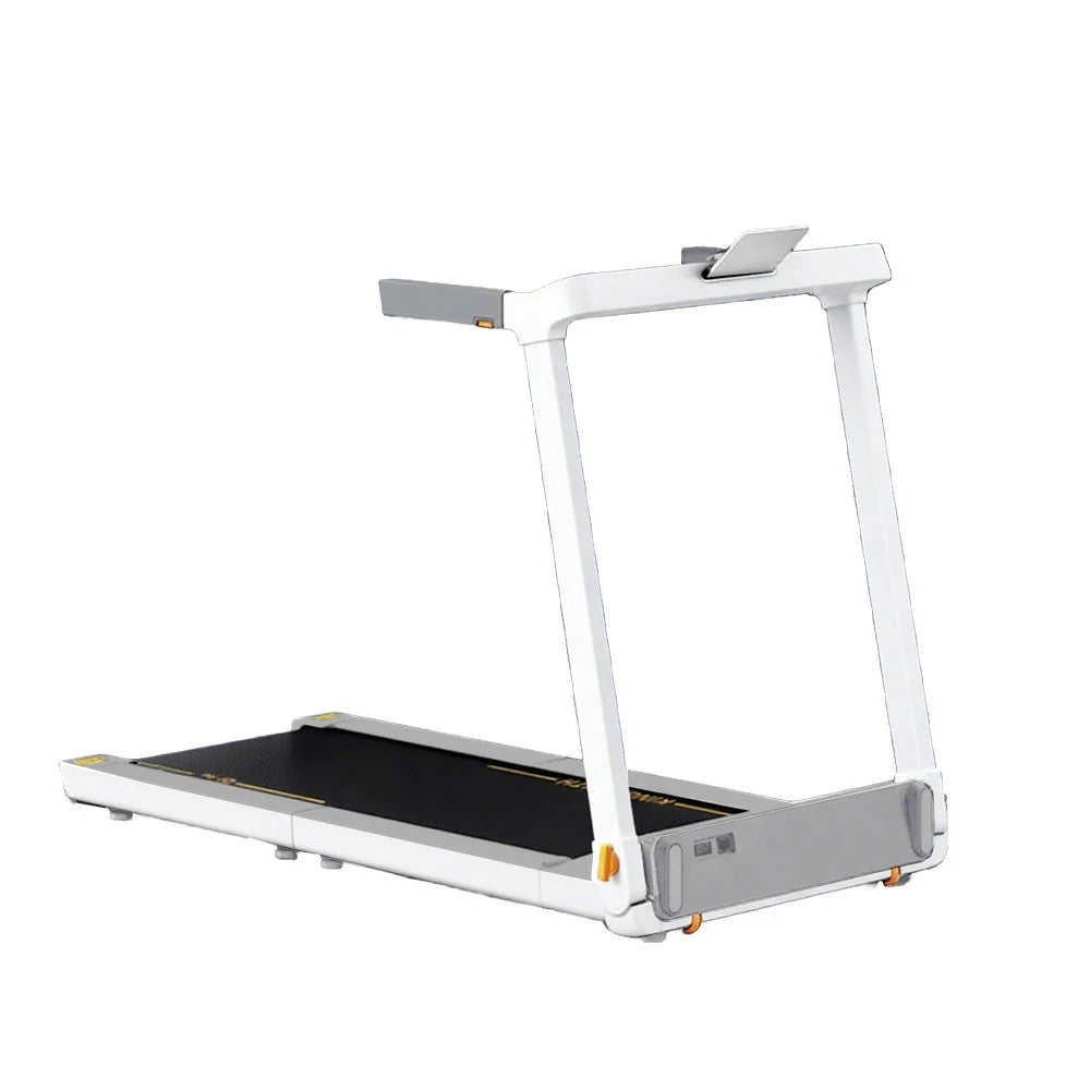 FITPRO Foldable Walking Treadmill - Quiet Operation, Heart Rate Handle, Compact Design for Home Fitness & Exercise  - White