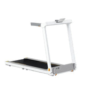 FITPRO Foldable Walking Treadmill - Quiet Operation, Heart Rate Handle, Compact Design for Home Fitness & Exercise  - White