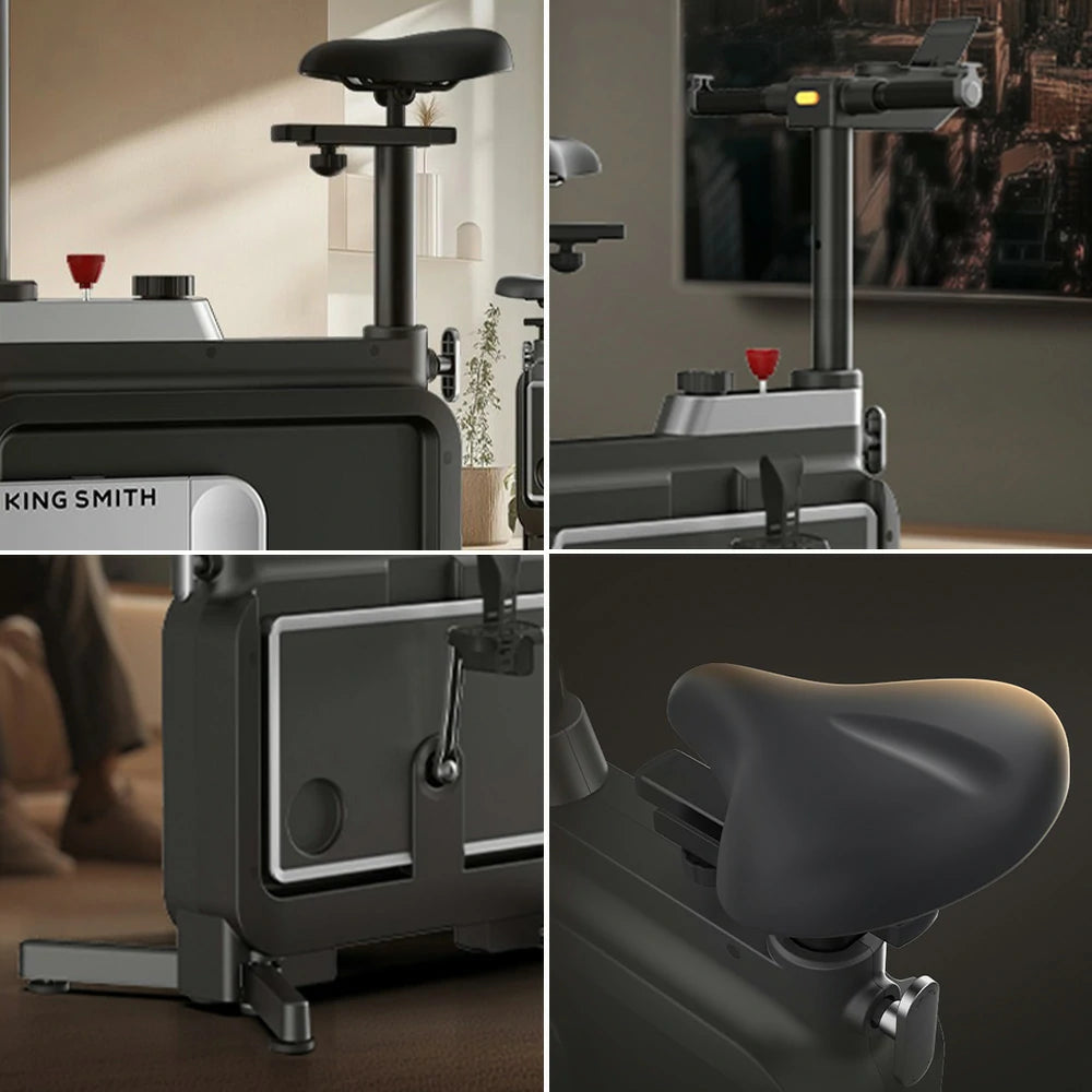 FITPRO Foldable Spin Bike – Silent Magnetic Resistance, Adjustable Seat & Handlebar, Compact Home Fitness Exercise Bike