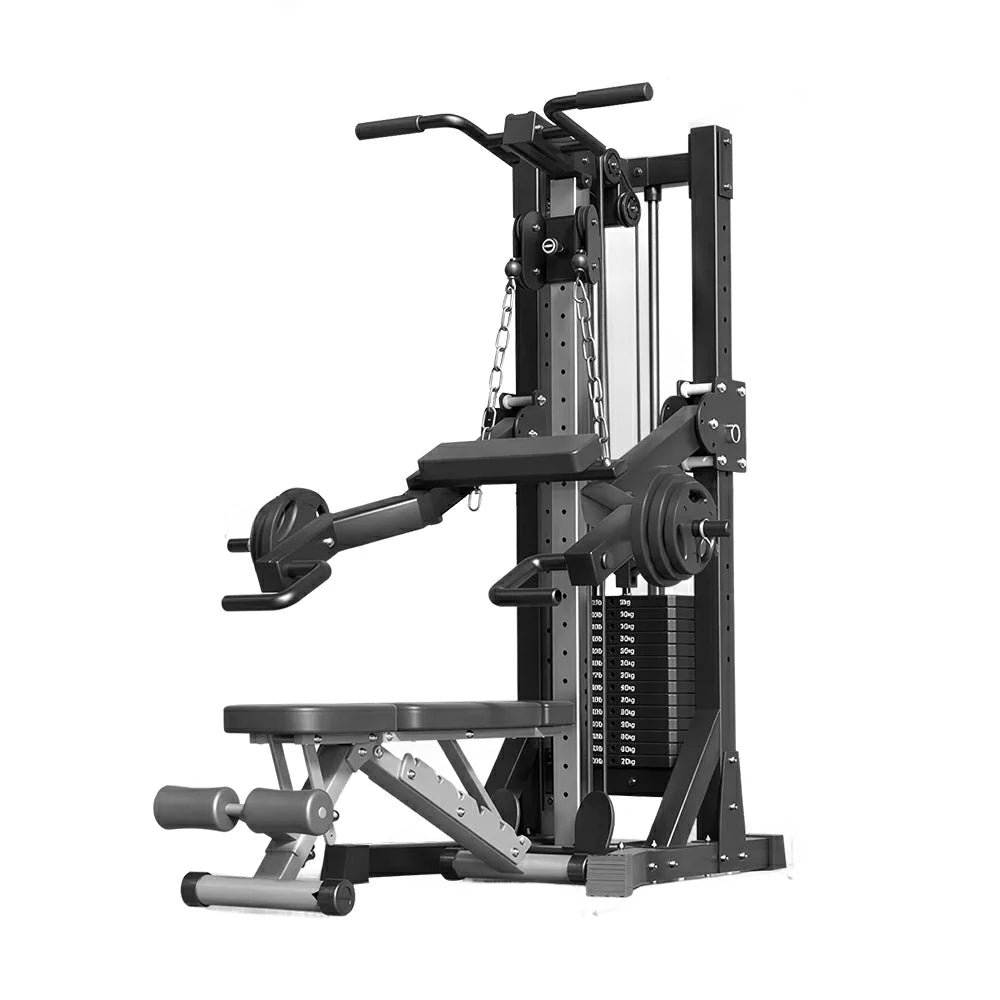 FITPRO Multi-Functional Home Gym Machine - 70kg Precision Steel Counterweight, Adjustable Pulley System, Full-Body Strength Training