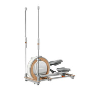 FITPRO Compact Elliptical - Foldable Vertical Design, Silent Electromagnetic Drive, 32 Resistance Levels, 150kg Capacity for Home Fitness