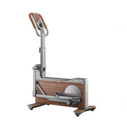 FITPRO Luxury Elliptical Trainer - Black Walnut Frame, Self-Powered System, 32 Resistance Levels, Foldable Compact Design
