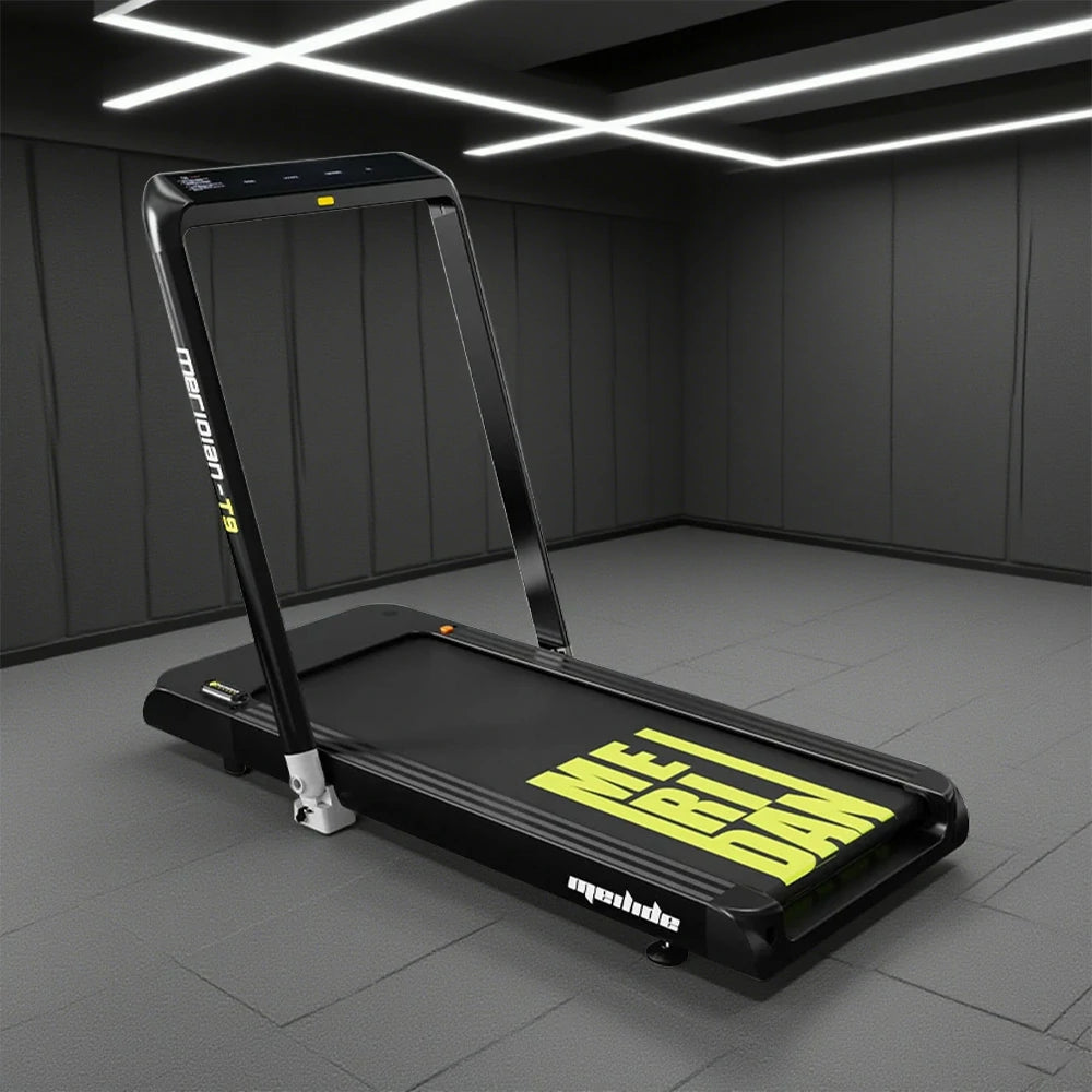 FITPRO Foldable Home Treadmill - 68cm Wide Deck, 300kg Max Load, Bluetooth Speaker - Black