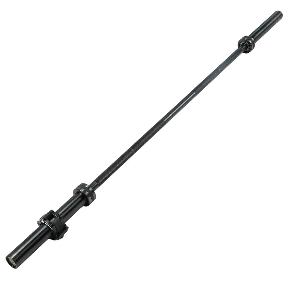 FITPRO 700LB Straight Barbell - Needle Bearings, Non-Slip Grip, 1.8M & 2.2M Black Coating, Heavy-Duty Strength Training