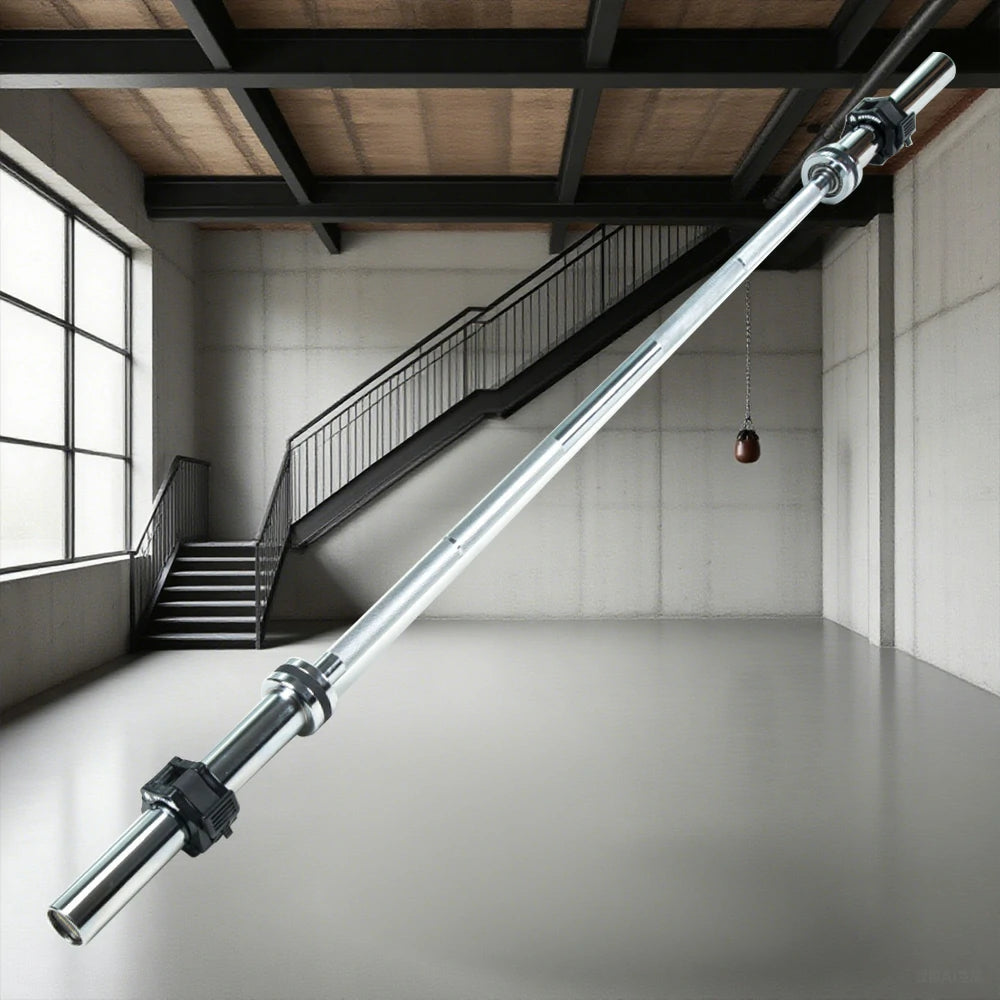 FITPRO 700LB Straight Barbell 1.8M & 2.2M - Chrome Coating, Needle Bearings, Non-Slip Grip, Heavy-Duty Strength Training