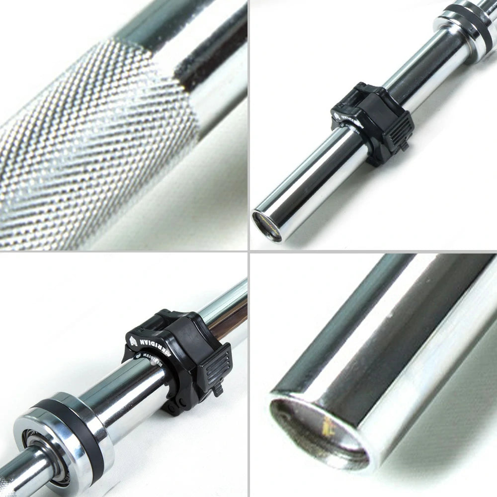 FITPRO 700LB Straight Barbell 1.8M & 2.2M - Chrome Coating, Needle Bearings, Non-Slip Grip, Heavy-Duty Strength Training