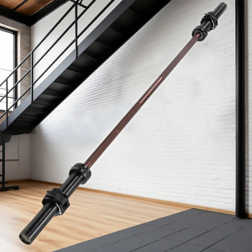 FITPRO 1000LB Straight Barbell 1.8M & 2.2M - Spring Steel, Black Coating, Needle Bearings, Non-Slip Grip, Heavy-Duty Training