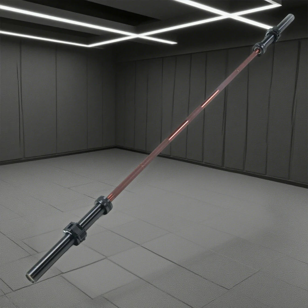 FITPRO 1000LB Straight Barbell 1.8M & 2.2M - Spring Steel, Black Coating, Needle Bearings, Non-Slip Grip, Heavy-Duty Training