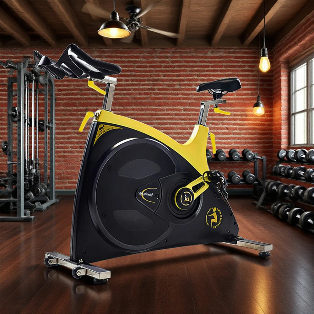 FITPRO Indoor Cycling Spin Bike - 18kg Flywheel, Stepless Resistance, Belt Drive, 300kg Capacity