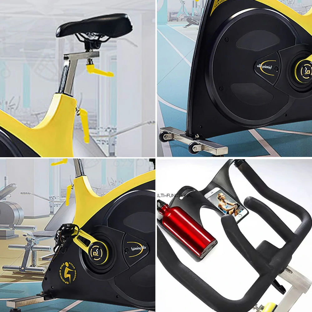 FITPRO Indoor Cycling Spin Bike - 18kg Flywheel, Stepless Resistance, Belt Drive, 300kg Capacity