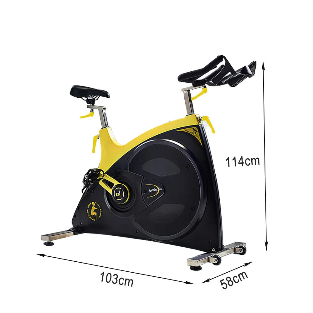 FITPRO Indoor Cycling Spin Bike - 18kg Flywheel, Stepless Resistance, Belt Drive, 300kg Capacity