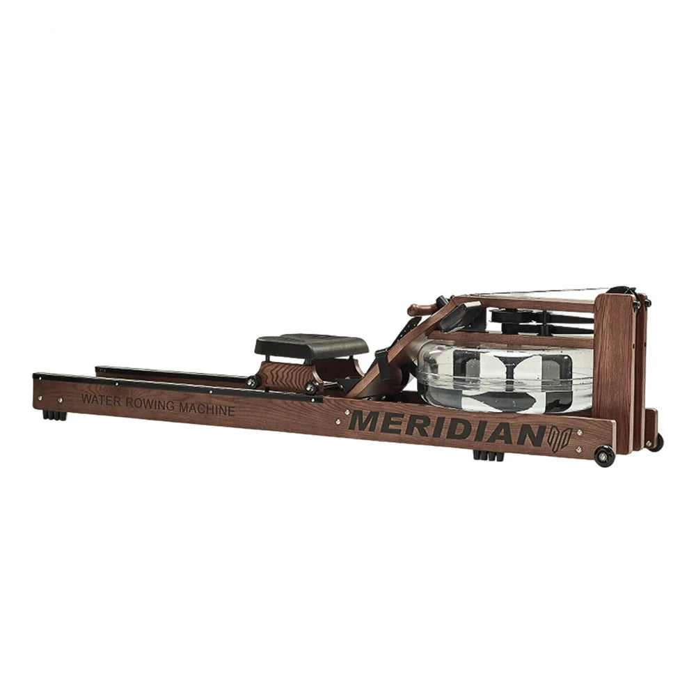 FITPRO Smart Rowing Machine - 18kg Flywheel, Stepless Resistance, Foldable Design, 150kg Capacity - Brown