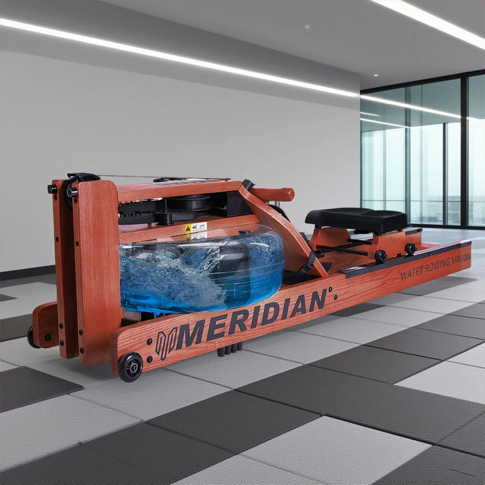 FITPRO Smart Rowing Machine - 18kg Flywheel, Stepless Resistance, Foldable Design, 150kg Capacity - Red