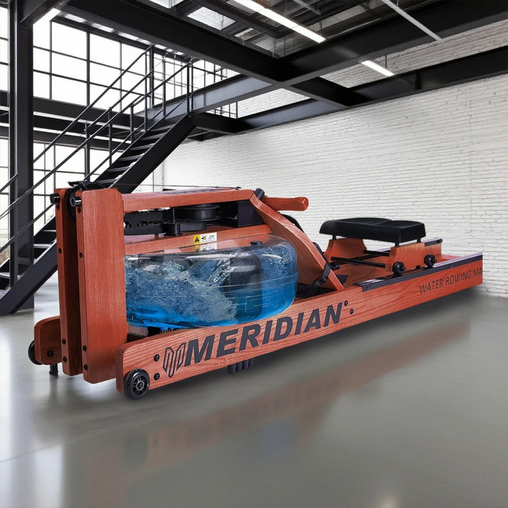 FITPRO Smart Rowing Machine - 18kg Flywheel, Stepless Resistance, Foldable Design, 150kg Capacity - Red