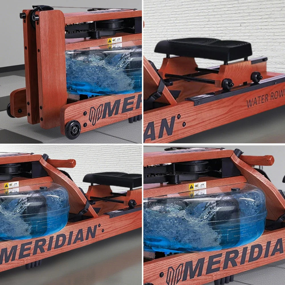 FITPRO Smart Rowing Machine - 18kg Flywheel, Stepless Resistance, Foldable Design, 150kg Capacity - Red