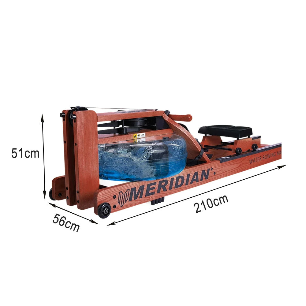 FITPRO Smart Rowing Machine - 18kg Flywheel, Stepless Resistance, Foldable Design, 150kg Capacity - Red