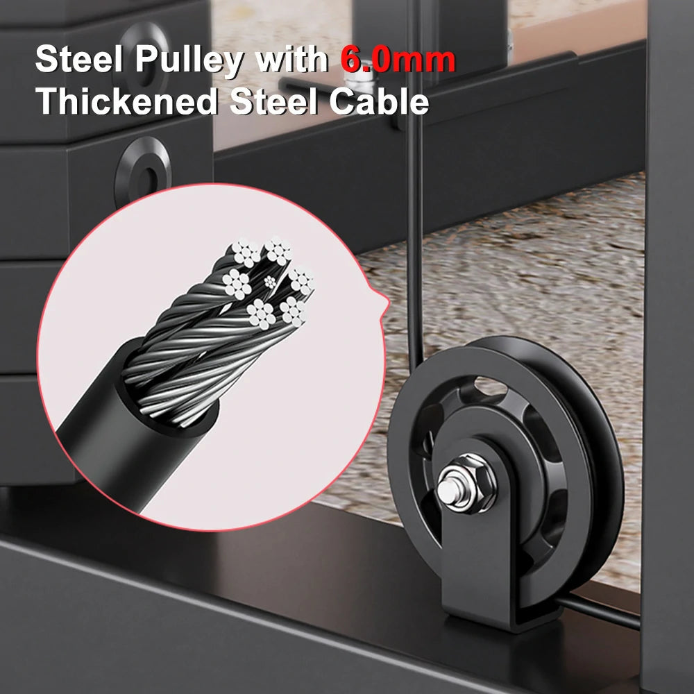 MERIDIAN Multi-Functional Smith Machine Home Gym – 800kg Max Load, 146kg Counterweight, Full-Body Training Station