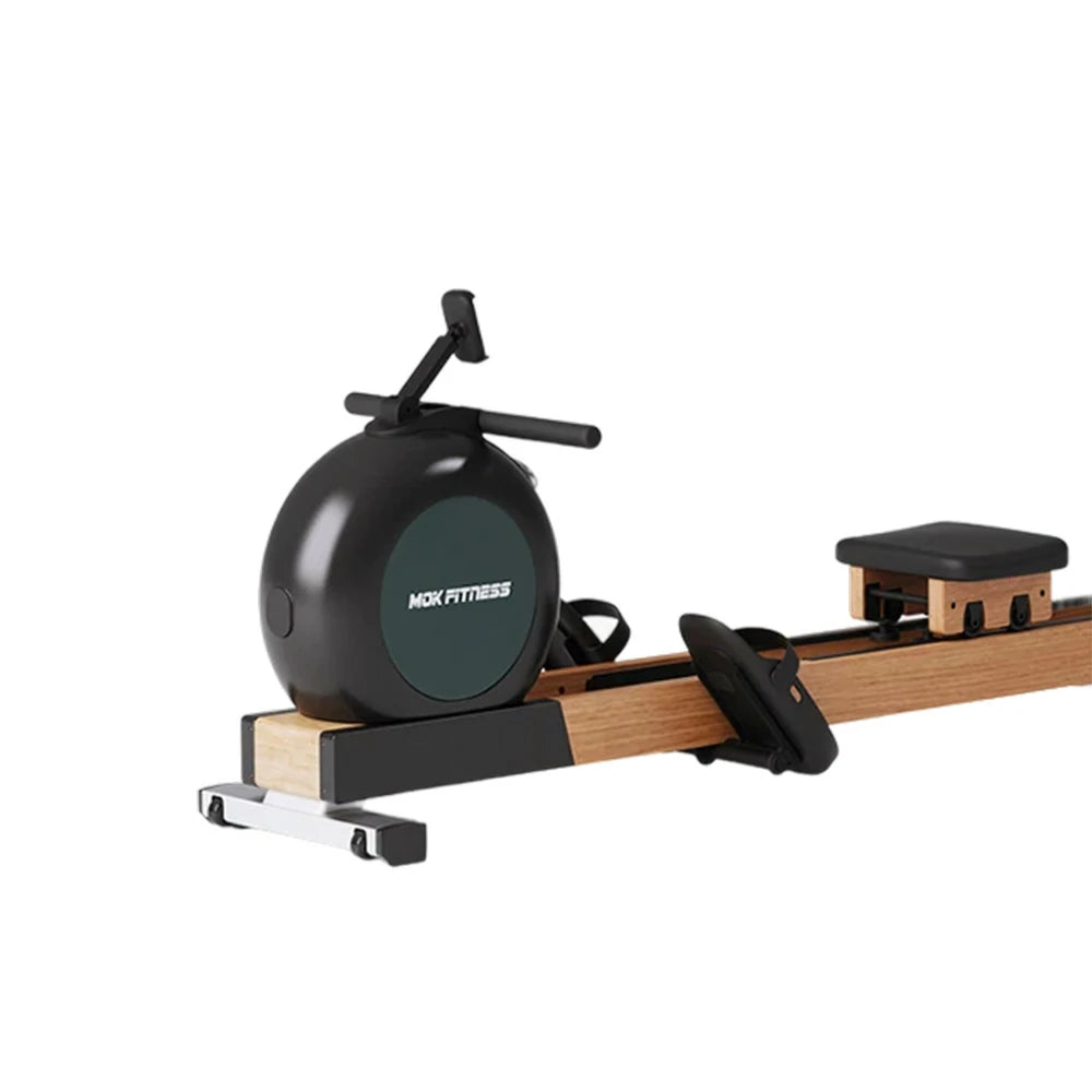 FITPRO Water Rowing Machine - Electromagnetic Dual Resistance, 32 Levels, Foldable Design, 150kg Capacity - Black