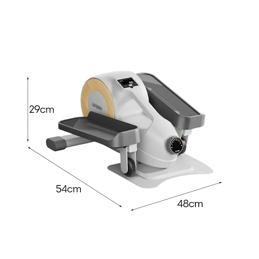 FITPRO Compact Home Elliptical Trainer - Whisper-Quiet Design, Knee-Friendly Motion, 16-Level Resistance, Space-Saving Fitness Machine