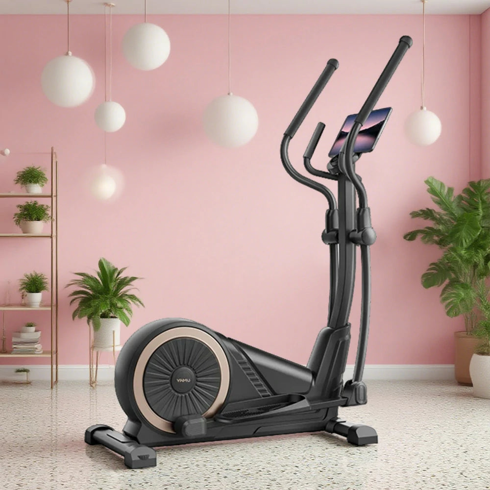 FITPRO Self-Powered Stepper - Compact Home Fitness Machine, 36-Level Smart Resistance, Quiet Cardio Trainer - Black