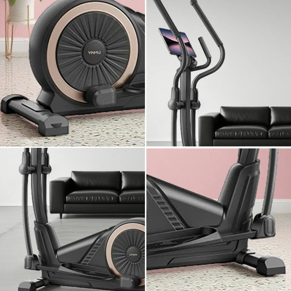 FITPRO Self-Powered Stepper - Compact Home Fitness Machine, 36-Level Smart Resistance, Quiet Cardio Trainer - Black