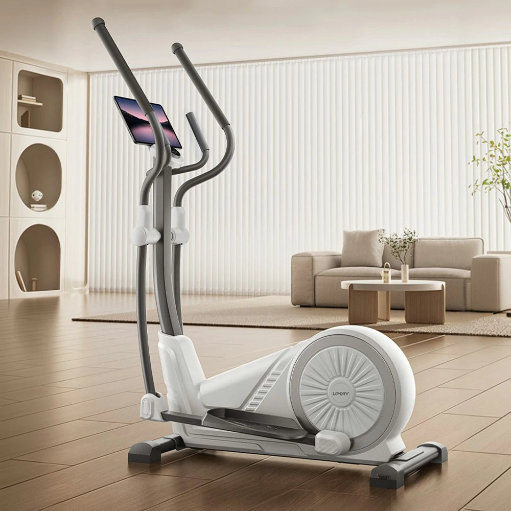 FITPRO Self-Powered Stepper - Compact Home Fitness Machine, 36-Level Smart Resistance, Quiet Cardio Trainer - White