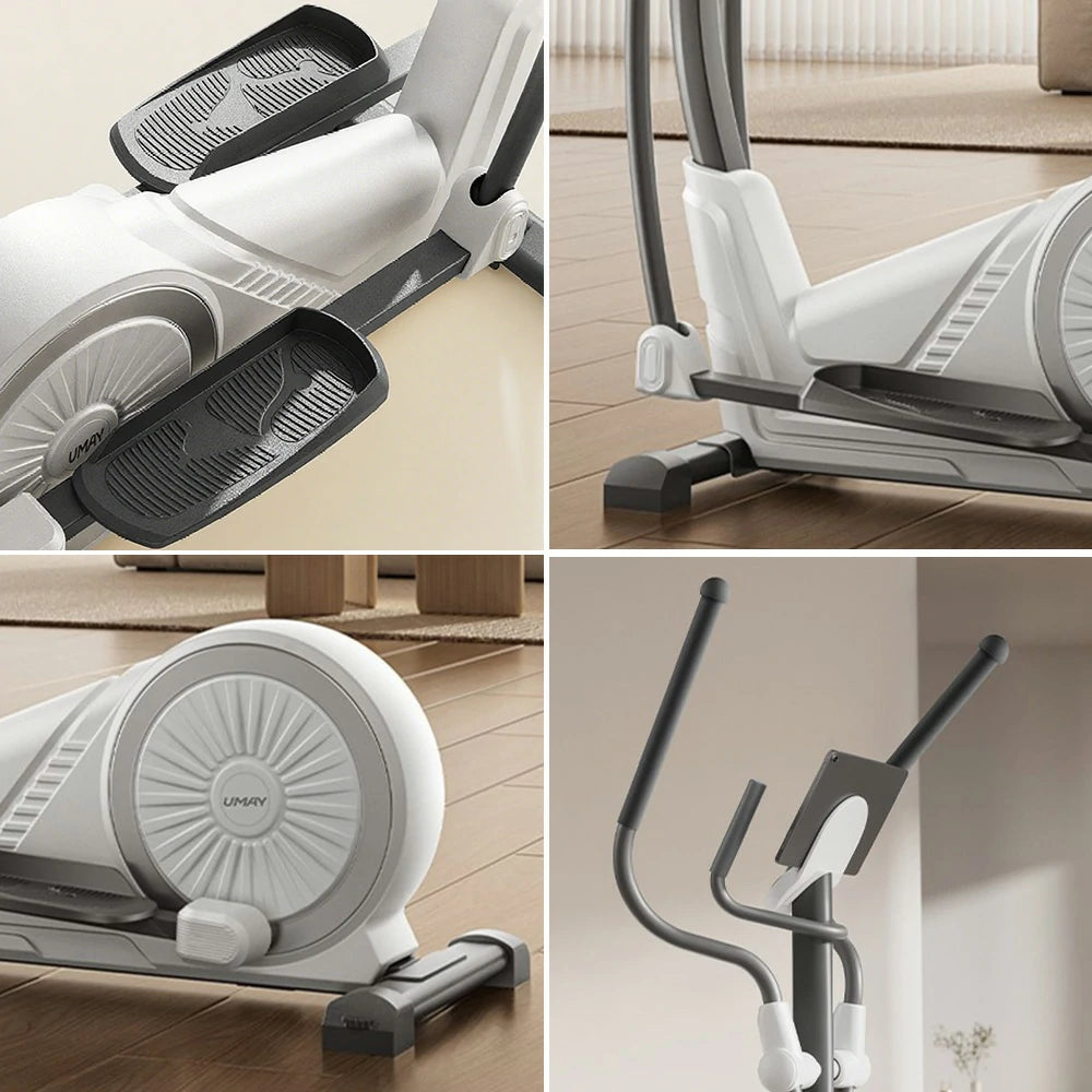 FITPRO Self-Powered Stepper - Compact Home Fitness Machine, 36-Level Smart Resistance, Quiet Cardio Trainer - White