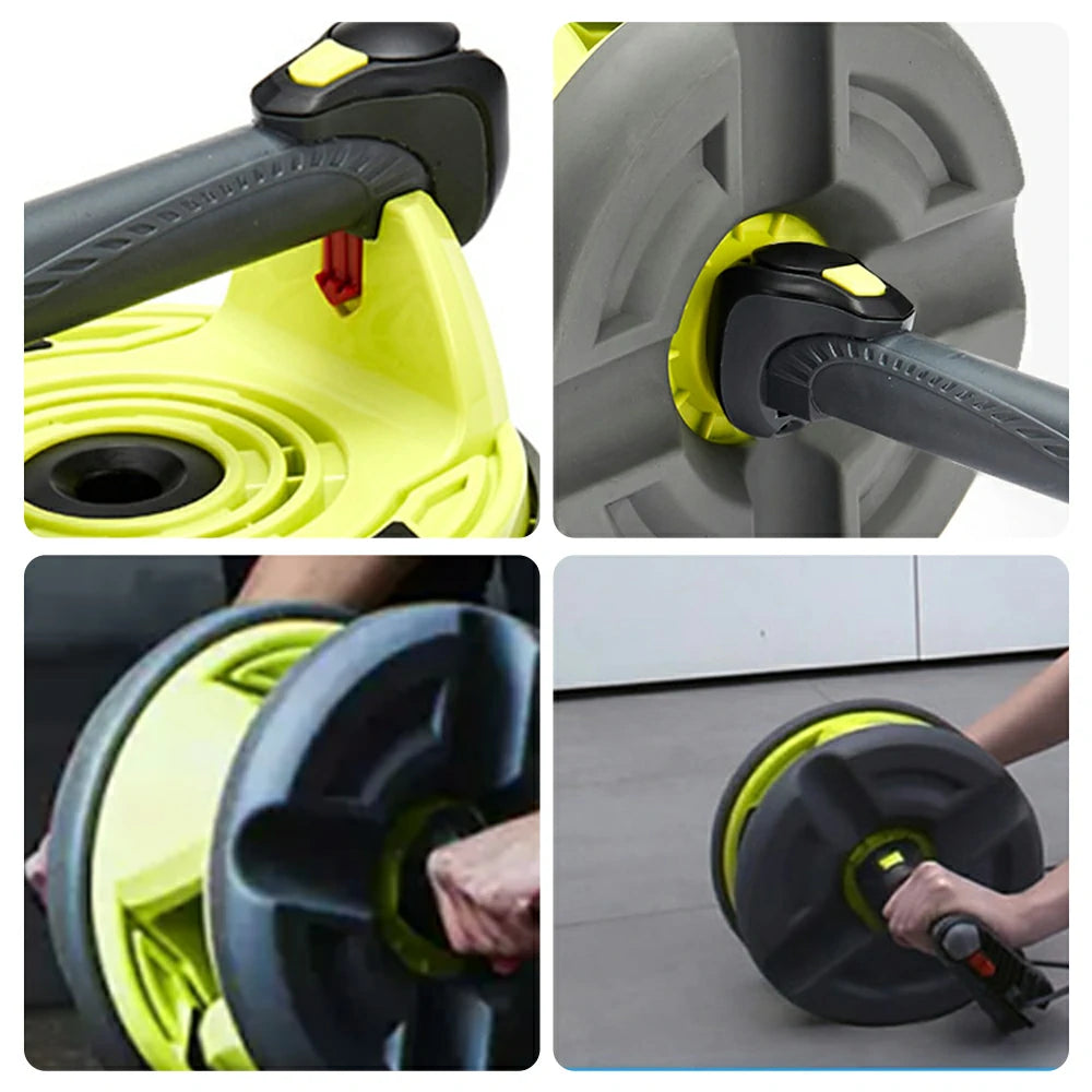 FITPRO Versatile Ab Roller Set - Modular Design with Handles & Discs, Durable & Portable Home Core Trainer