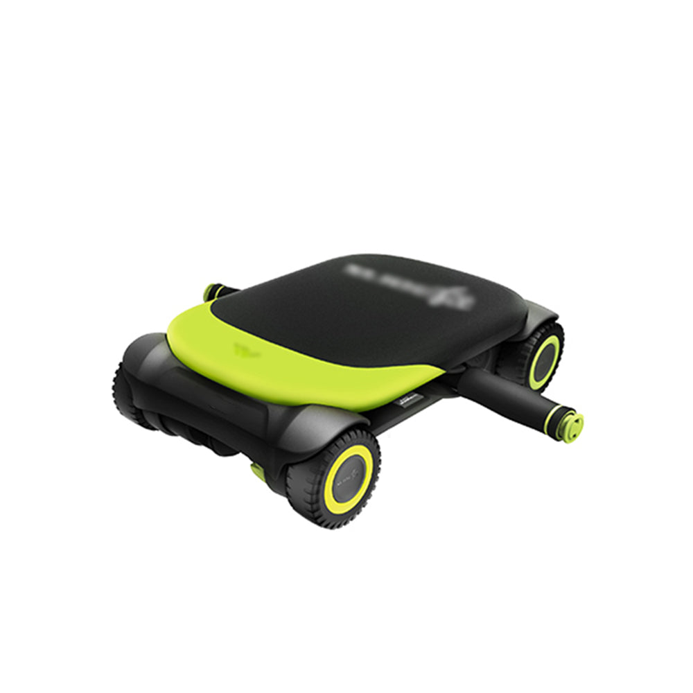 FITPRO Automatic Rebound Ab Roller - 4-Wheel Stable Base, Durable Core Trainer for Home Workouts - Green