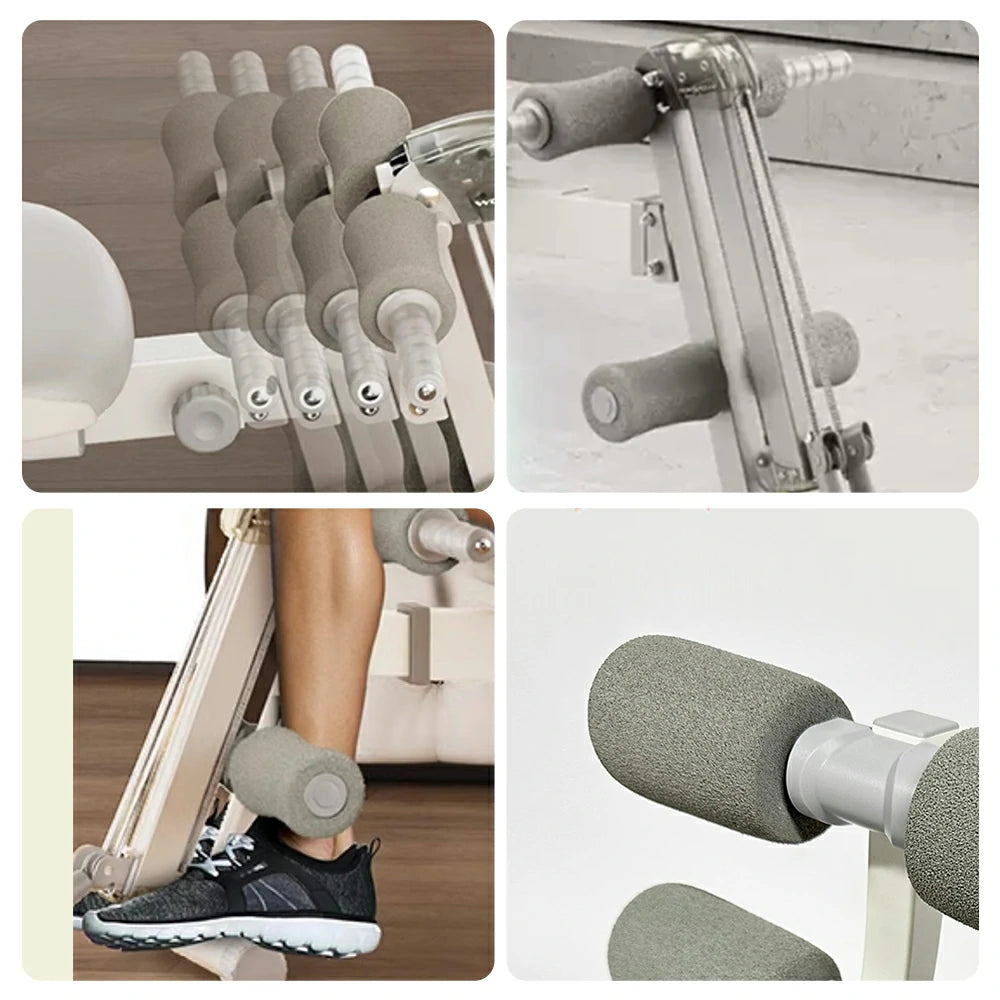 FITPRO Foldable Multi-Functional Weight Bench - Silent Spring Design, Adjustable Backrest, All-in-One Home Gym Equipment