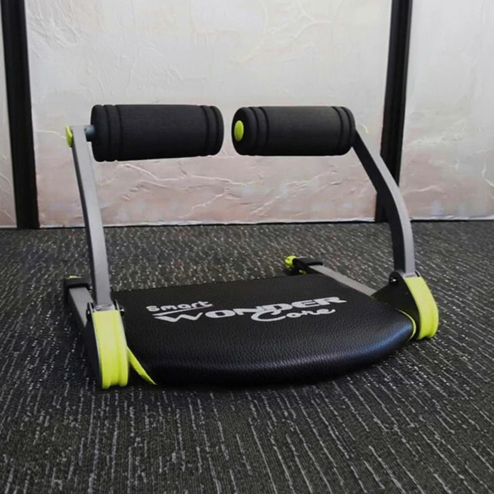 FITPRO Foldable Multi-Functional Ab Crunch Machine - GS-Grade Steel Frame, Compact Core Trainer for Home Fitness - Green