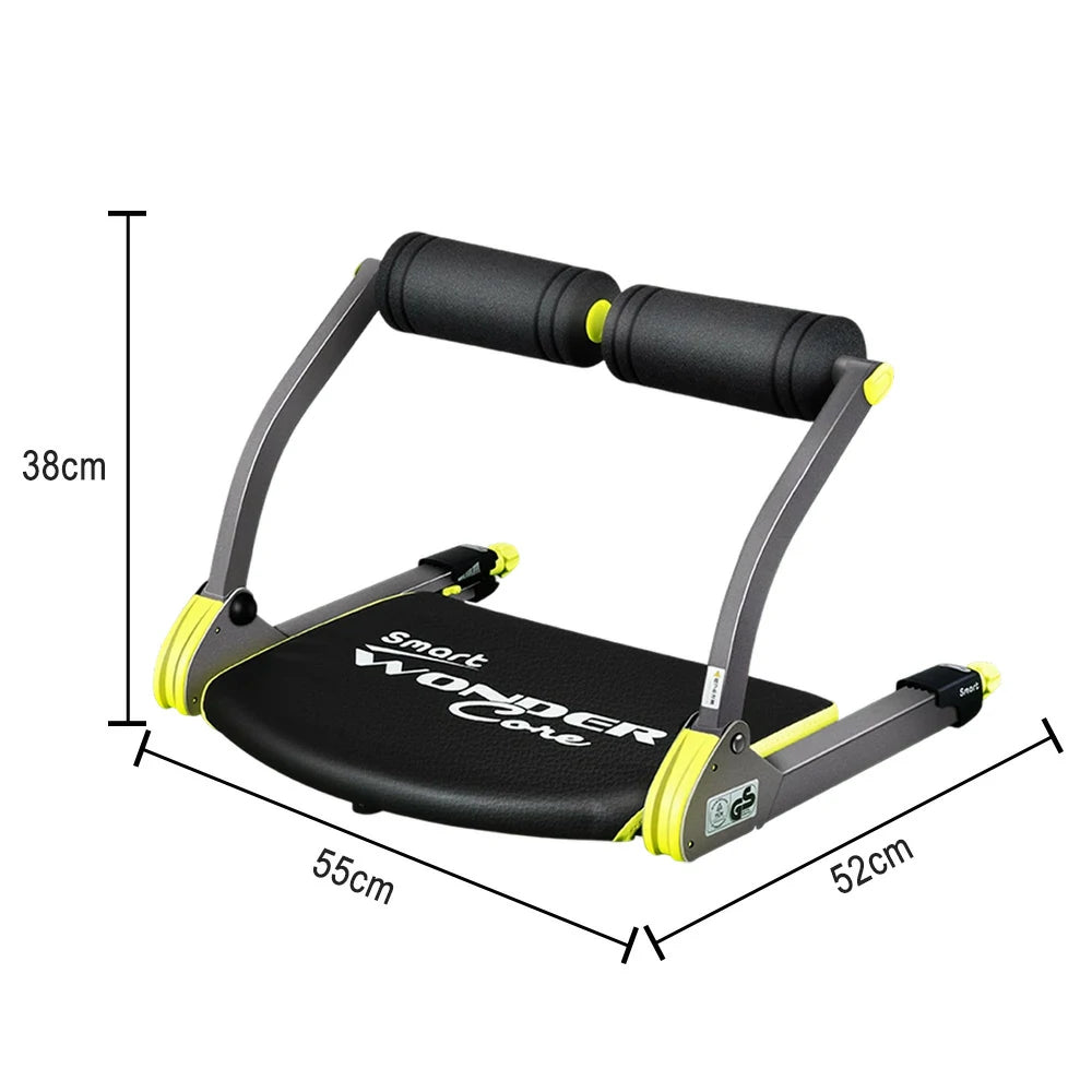 FITPRO Foldable Multi-Functional Ab Crunch Machine - GS-Grade Steel Frame, Compact Core Trainer for Home Fitness - Green