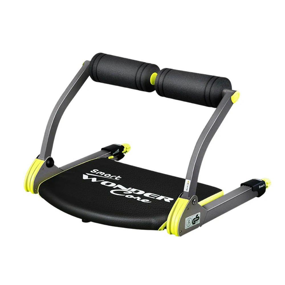 FITPRO Foldable Multi-Functional Ab Crunch Machine - GS-Grade Steel Frame, Compact Core Trainer for Home Fitness - Green