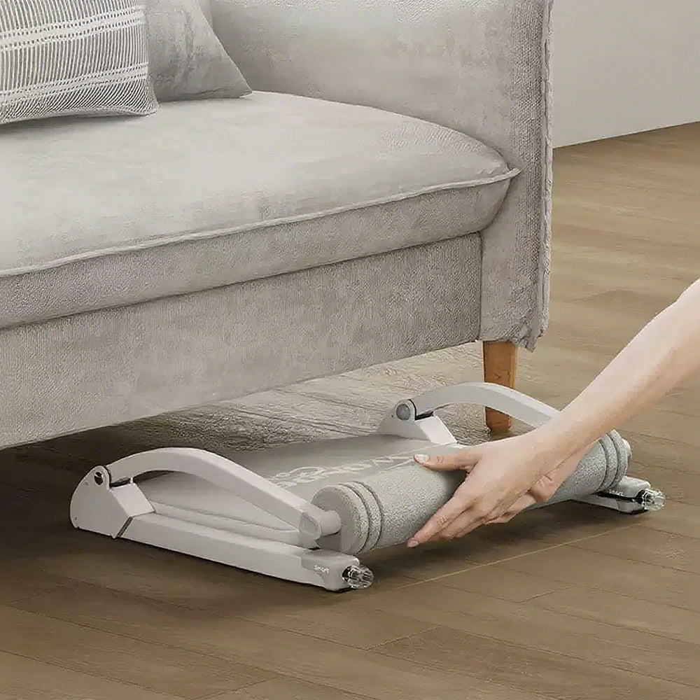 FITPRO Multi-Functional Ab Machine - GS-Grade Steel Frame, Foldable 12cm Slim Core Trainer - Gray