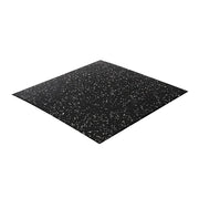 FITPRO Single Piece Interlocking Gym Floor Thickness 2cm Mat Anti-Slip Durable Rubber Tile Eco-Friendly High-Resilience Design - Black&White