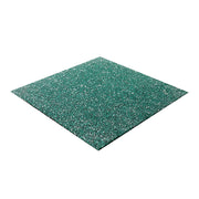 FITPRO Single Piece Interlocking Gym Floor Thickness 3cm Mat Anti-Slip Durable Rubber Tile Eco-Friendly High-Resilience Design - Green