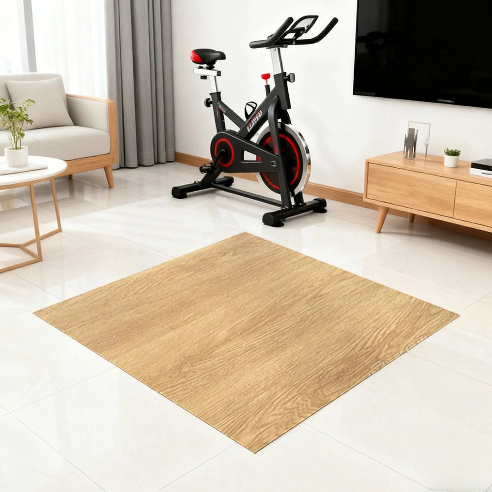 FITPRO Single Piece Interlocking Gym Floor Thickness 2cm Mat Anti-Slip Durable Rubber Tile Eco-Friendly High-Resilience Design - Wood