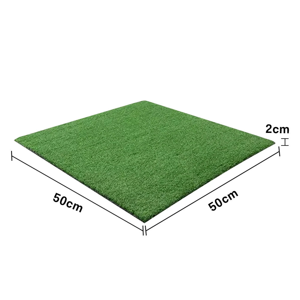 FITPRO Single Piece Interlocking Gym Floor Thickness 2/2.5cm Mat Anti-Slip Durable Rubber Tile Eco-Friendly High-Resilience Design - Green