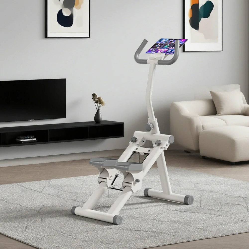 FITPRO Foldable Climber Elliptical - 90lb Adjustable Resistance, Silent Carbon Steel Frame, Compact Home Fitness Machine