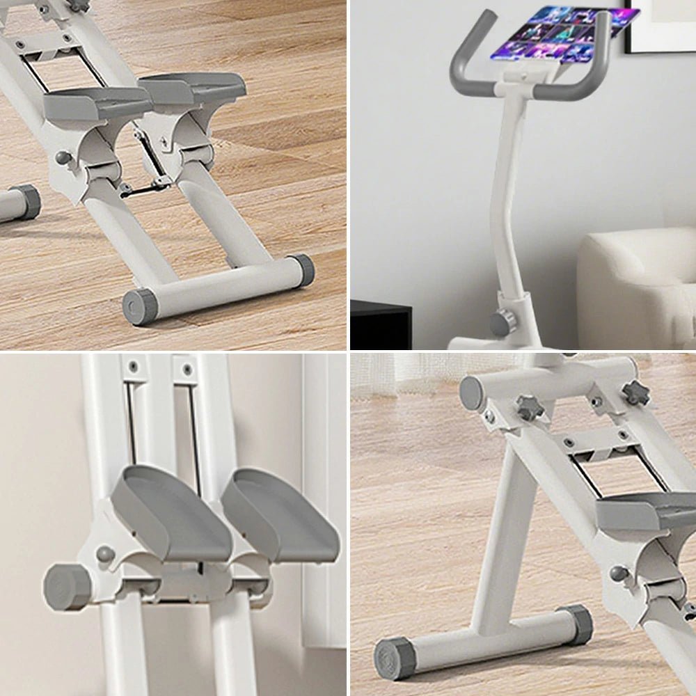 FITPRO Foldable Climber Elliptical - 90lb Adjustable Resistance, Silent Carbon Steel Frame, Compact Home Fitness Machine