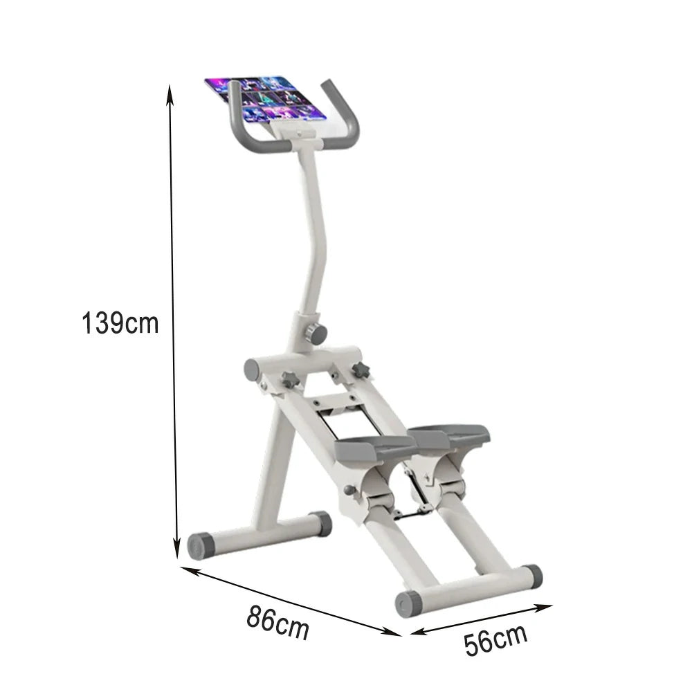 FITPRO Foldable Climber Elliptical - 90lb Adjustable Resistance, Silent Carbon Steel Frame, Compact Home Fitness Machine